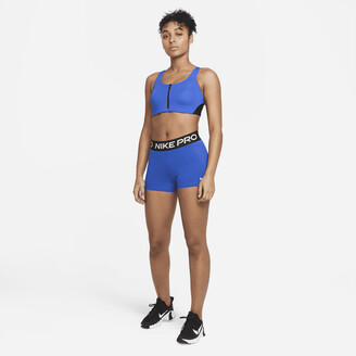 Nike Women's Pro 3" Shorts in Blue