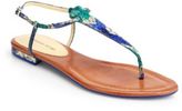 Thumbnail for your product : Alexandre Birman Python Thong Sandals