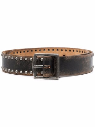 DSQUARED2 Stud-Embellished Leather Belt