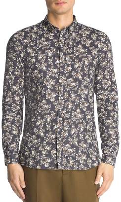 The Kooples Rustic Roses Slim Fit Button-Down Shirt