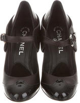 Thumbnail for your product : Chanel Metallic Cap-Toe Pumps