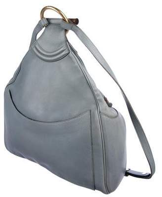 Delvaux Grained Leather Backpack