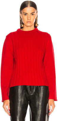 Chloé Iconic Cashmere Crewneck Sweater in Earthy Red | FWRD