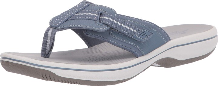 clarks gray sandals