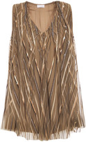 Thumbnail for your product : Brunello Cucinelli Sequin-embellished Tulle Top