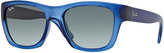Thumbnail for your product : Ray-Ban Highstreet Rectangular Sunglasses, Blue