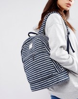 Thumbnail for your product : Jack Wills Stripe Cotton Backpack