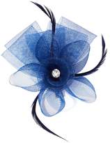 Thumbnail for your product : Quiz Navy Jewel Flower Small Fascinator