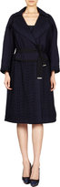 Thumbnail for your product : Nina Ricci Belted Wrap Coat in Piqué and Eyelet