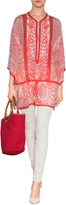 Thumbnail for your product : Emilio Pucci Straw Tote with Printed Lining Gr. ONE SIZE