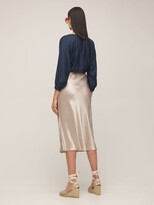 Thumbnail for your product : Max Mara Flared Satin Midi Skirt