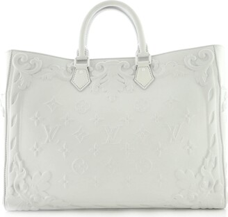 Louis Vuitton 2023 Pre-Owned Ornaments Sac Plat 24H Tote Bag - White for  Women
