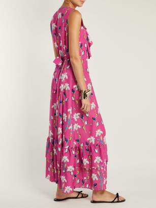 Borgo de Nor Carlotta Crepe Maxi Dress - Womens - Pink Print