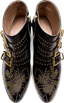 Thumbnail for your product : Chloé Black Studded Susanna Ankle Boots