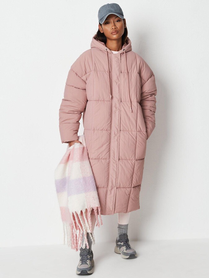 missguided long padded coat