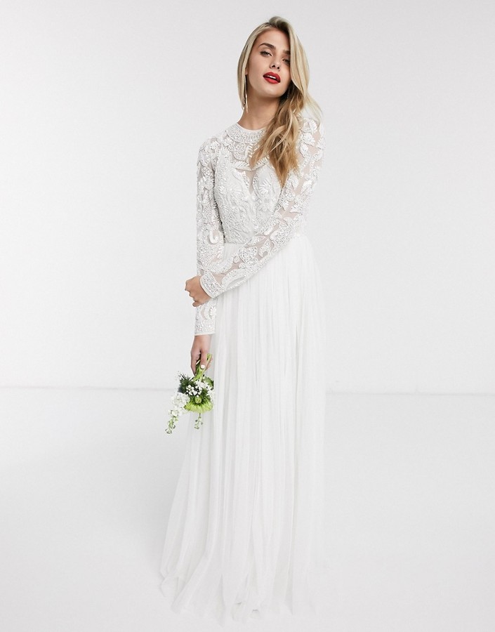 ASOS EDITION Elizabeth beaded bodice wedding dress - ShopStyle