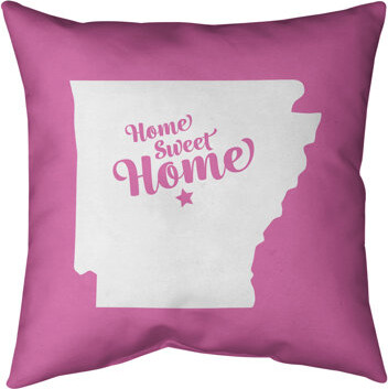 ArtVerse Home Sweet Throw Pillow