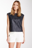 Thumbnail for your product : Rachel Zoe Wilson Genuine Leather Tank