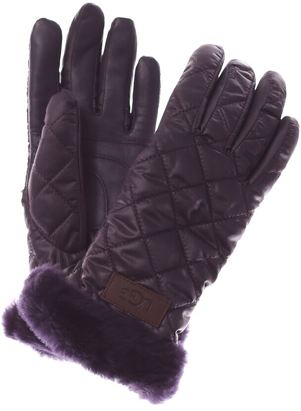 UGG Quilted All Weather Leather Tech Gloves - ShopStyle