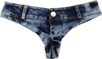 SEXY WOMEN LACE-UP Mini Hot Pants Jeans Micro Shorts Denim Low Waist  Nightclub £14.50 - PicClick UK