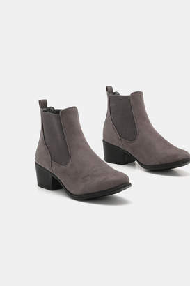 Ardene Faux Suede Chelsea Booties - Shoes |