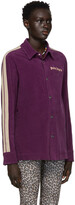 Thumbnail for your product : Palm Angels Purple Corduroy Track Jacket