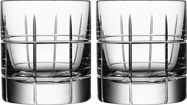 Orrefors Street Specialty Drinkware by Jan Johansson Whiskey Glass, Set of 2
