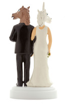 Thumbnail for your product : Blushing Bridle Wedding Cake Topper