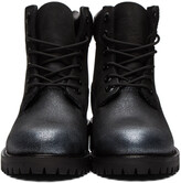 Thumbnail for your product : Jimmy Choo Black & Gunmetal Timberland Edition Lace-Up Boots