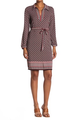 max studio patterned sleeveless fit & flare dress