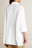 Thumbnail for your product : Akris Oversized Cotton And Silk-blend Shirt - White