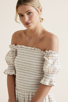 Thumbnail for your product : Seed Heritage Off Shoulder Gingham Top