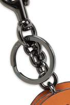 Thumbnail for your product : Coach Gunmetal-tone Leather Key Chain