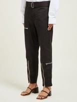 Thumbnail for your product : Helmut Lang Flight Cotton-blend Twill Trousers - Black