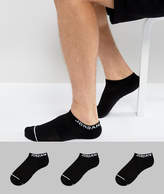 Thumbnail for your product : Jordan Nike 3 Pack Sneaker Socks In Black Sx5546-010