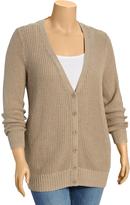 Thumbnail for your product : Old Navy Women's Plus Linen-Blend V-Neck Cardigans