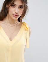 Thumbnail for your product : ASOS Crinkle Singlet With Tie Shoulder