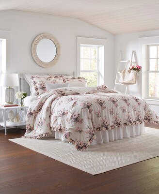Laura Ashley Viola Full/Queen Comforter Set, 3 Piece Bedding