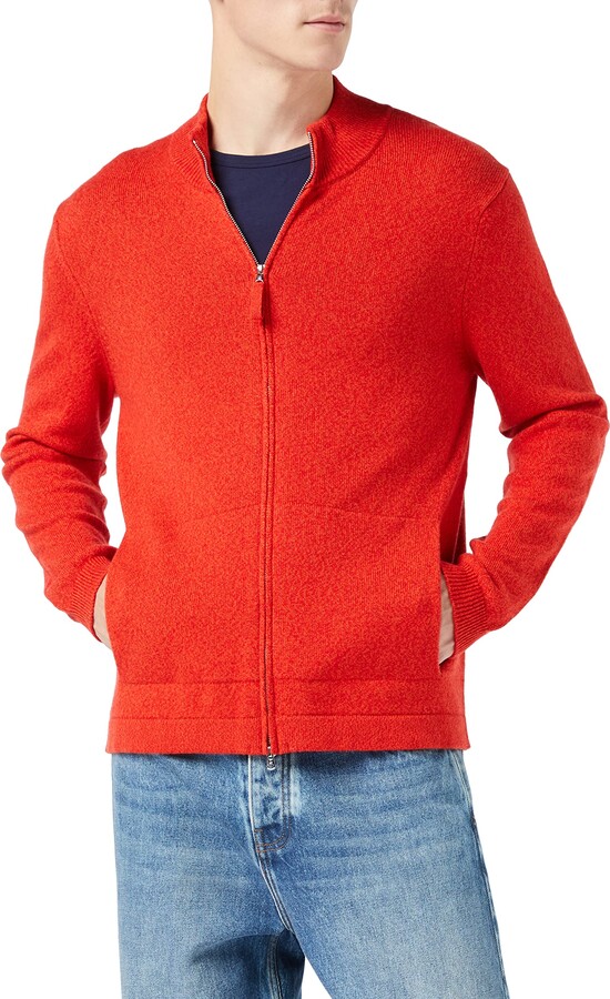 United Colors of Benetton Men's Korean Jersey M/L 1002u5451 Cardigan Sweater Black 100 L 