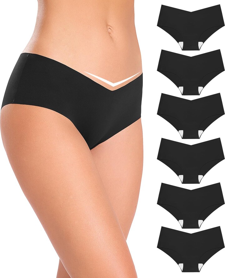 FINETOO Pack of 10 Seamless Briefs Women's Seamless Underwear Sexy
