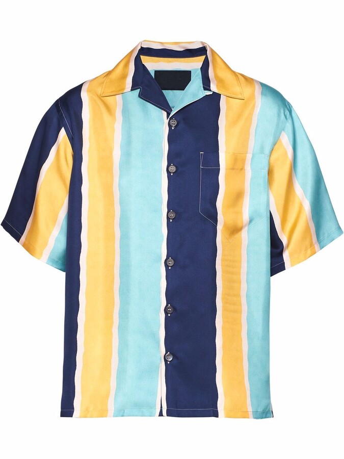 Prada Blue Men's Shirts | Shop the world's largest collection of 