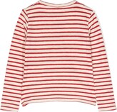 Thumbnail for your product : Golden Goose Kids logo-embroidered striped long-sleeve T-shirt