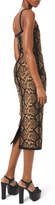 Thumbnail for your product : Michael Kors Stretch Metallic Python Slip Dress