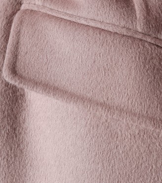Prada Fur-trimmed wool-blend coat