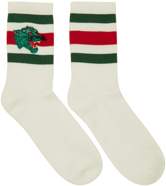 Gucci White Panther Socks