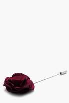 Thumbnail for your product : boohoo Burgundy Floral Lapel Pin