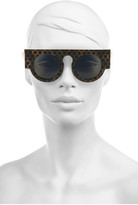 Thumbnail for your product : Le Specs + CRAIG & KARL Houdini round-frame acetate sunglasses