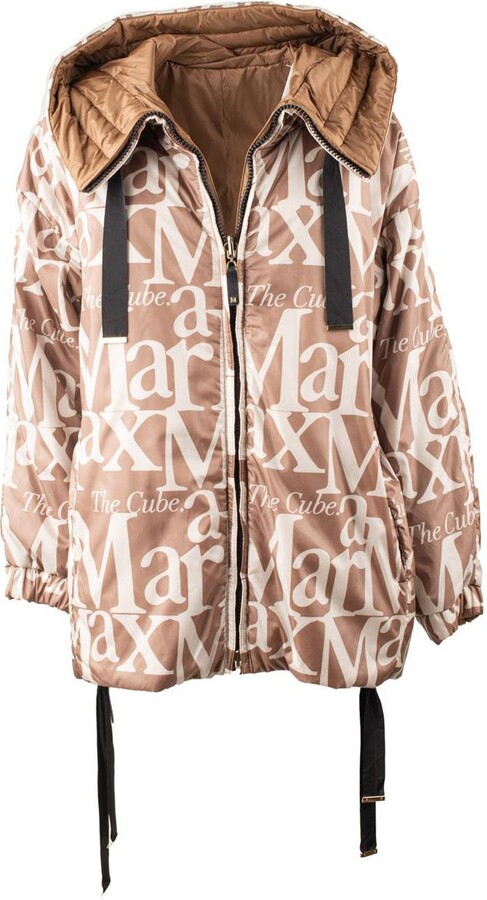 Max Mara Reversible Down Jacket With Camel Hood