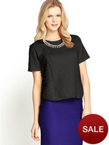 Thumbnail for your product : Definitions Embellished Textured Top