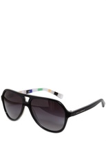 Thumbnail for your product : Dolce & Gabbana Aviator Multicolored Acetate Sunglasses